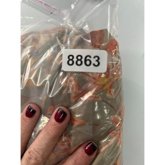 Flying Tomato Womens Sz XL Brown Floral Long Sleeve Maxi Dress Tiered Ruffle - Picture 8 of 8